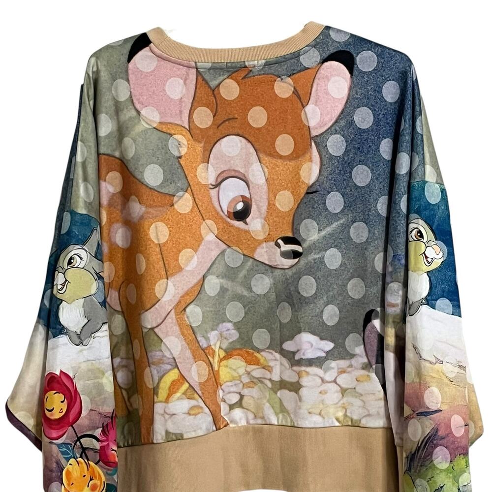 Disney Bambi and Friends Crewneck Sweater Sweatshirt - Picture 5 of 7